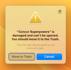 Apple Gatekeeper-Meldung